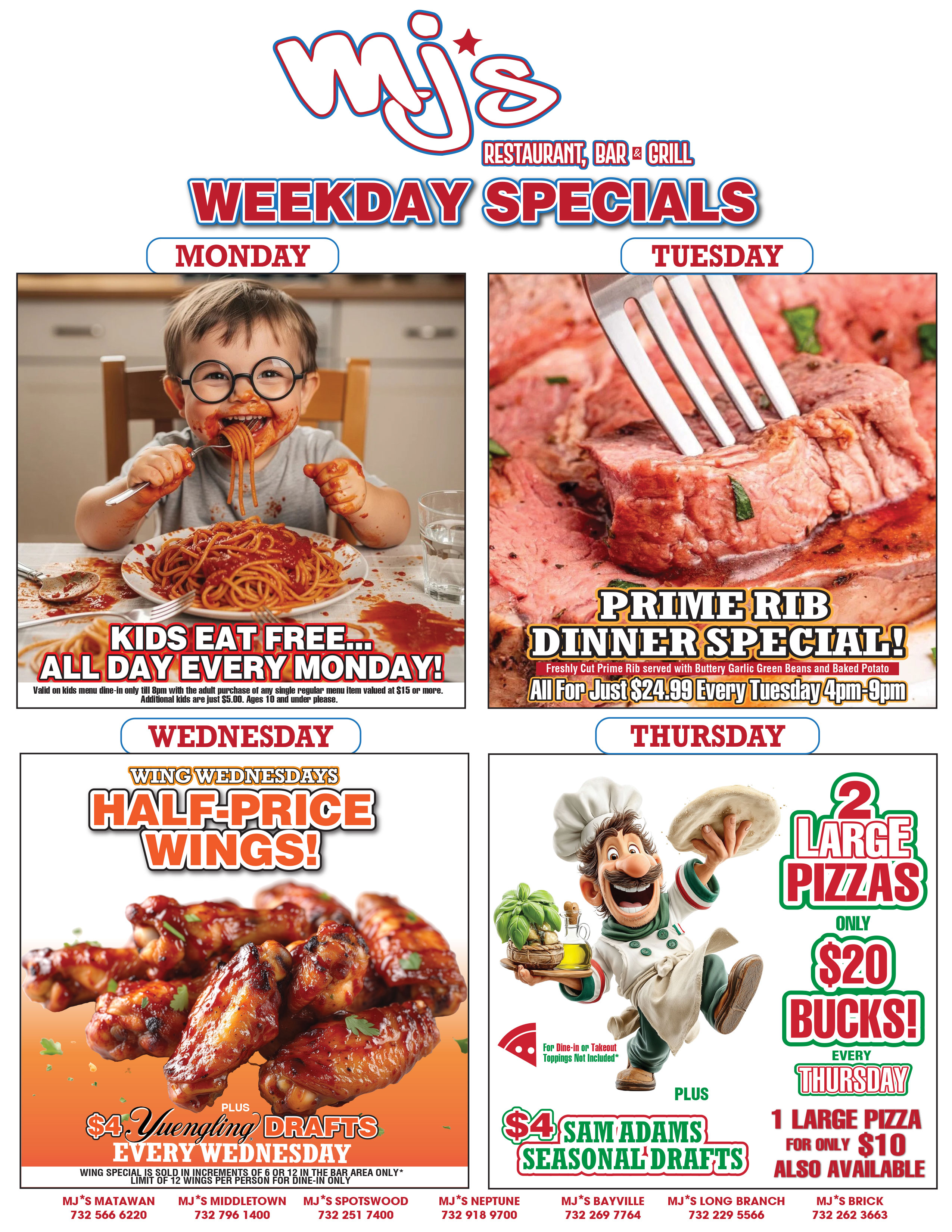 MJS Weekday Promotions May 2026